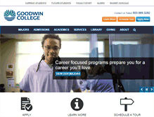 Tablet Screenshot of goodwin.edu